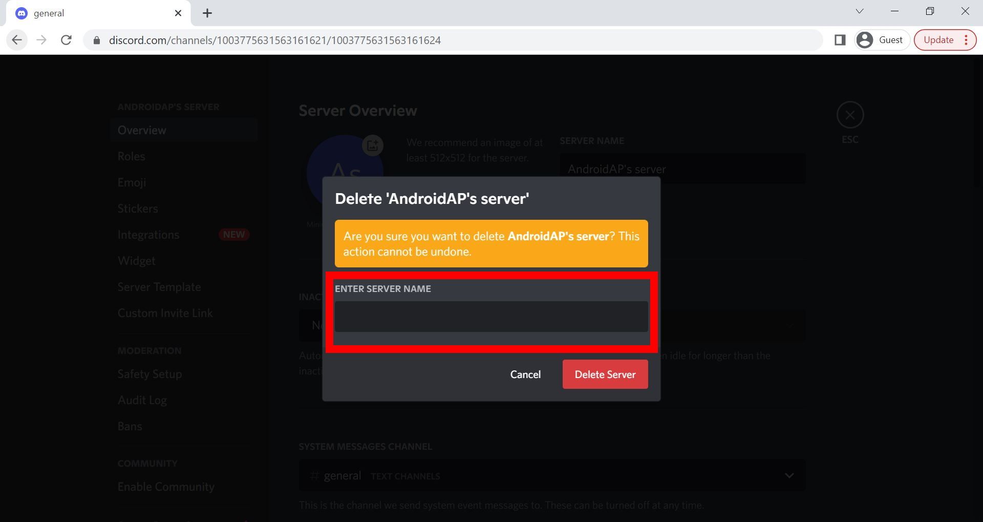 How To Delete A Discord Server