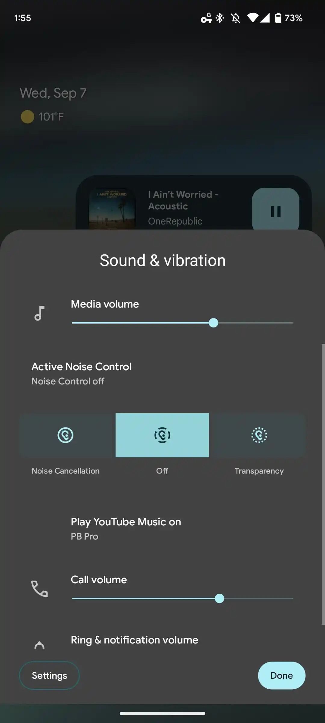 The Pixel Buds Pro S Anc Settings Are Now In Your Pixel S Volume Panel