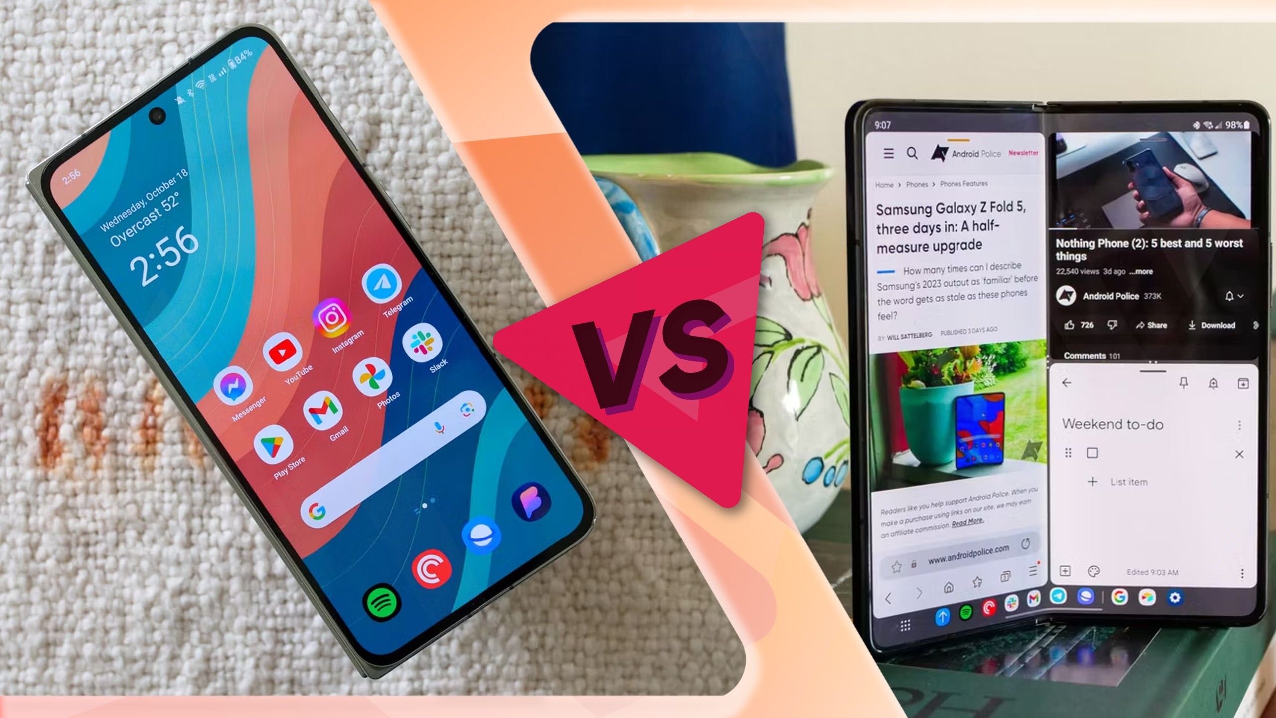 OnePlus Open Vs Galaxy Z Fold 5 Open And Shut Case