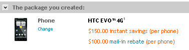 Get The HTC EVO 4G From Sprint.com For $150 ($50 Off)