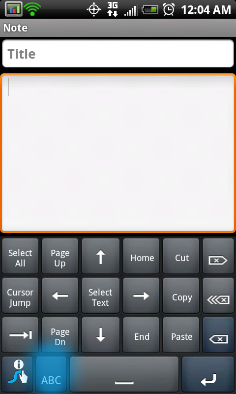 Tip: How To Get Arrow/Cursor Keys On The Swype Keyboard