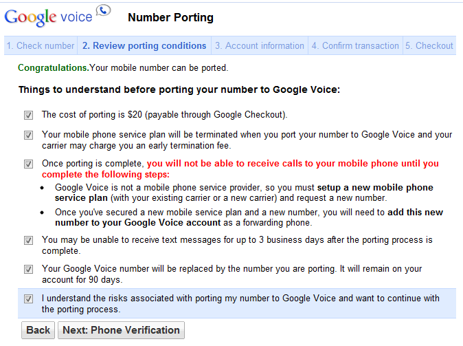 [Updated: Maybe] Want To Port Your Number To Google Voice, But Don't