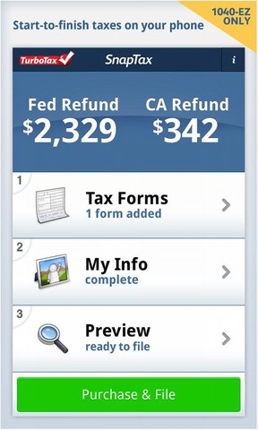 TurboTax Launches SnapTax - A W2-Scanning Tax Filing Android App