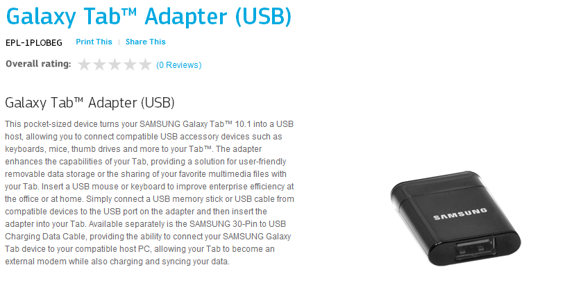 Need A USB Port On Your Galaxy Tab 10.1? No Problem - Samsung