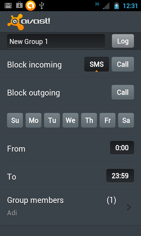 avast for android phone call block