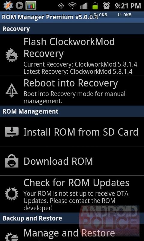 Clockworkmod Touch Recoveries Now Out For All Flavors Of Samsung Galaxy S Ii Epic 4g Motorola 1730