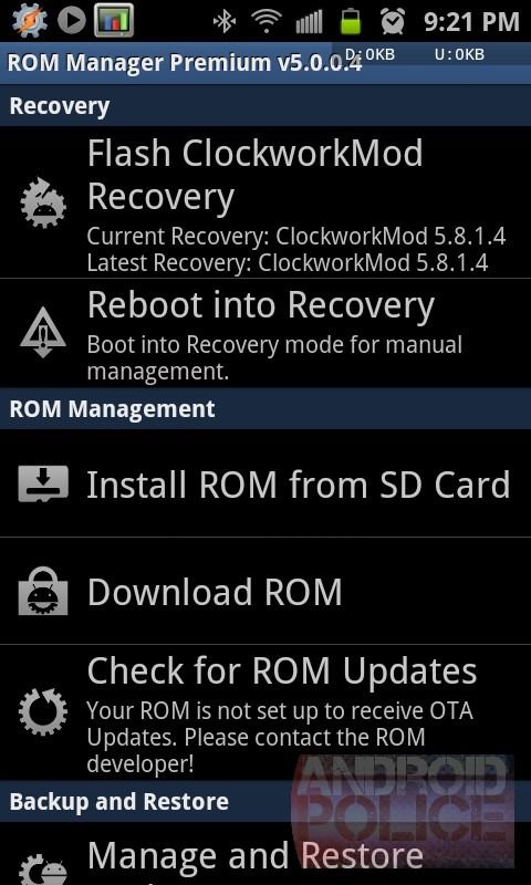 Clockworkmod Touch Recoveries Now Out For All Flavors Of Samsung Galaxy S Ii Epic 4g Motorola 2115