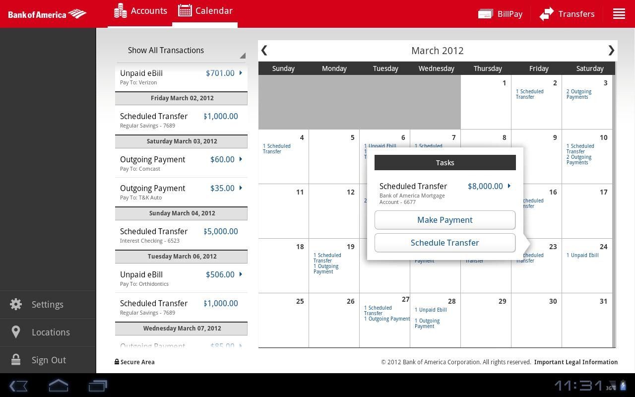 Bank of America The First Major Bank To Release A Tablet