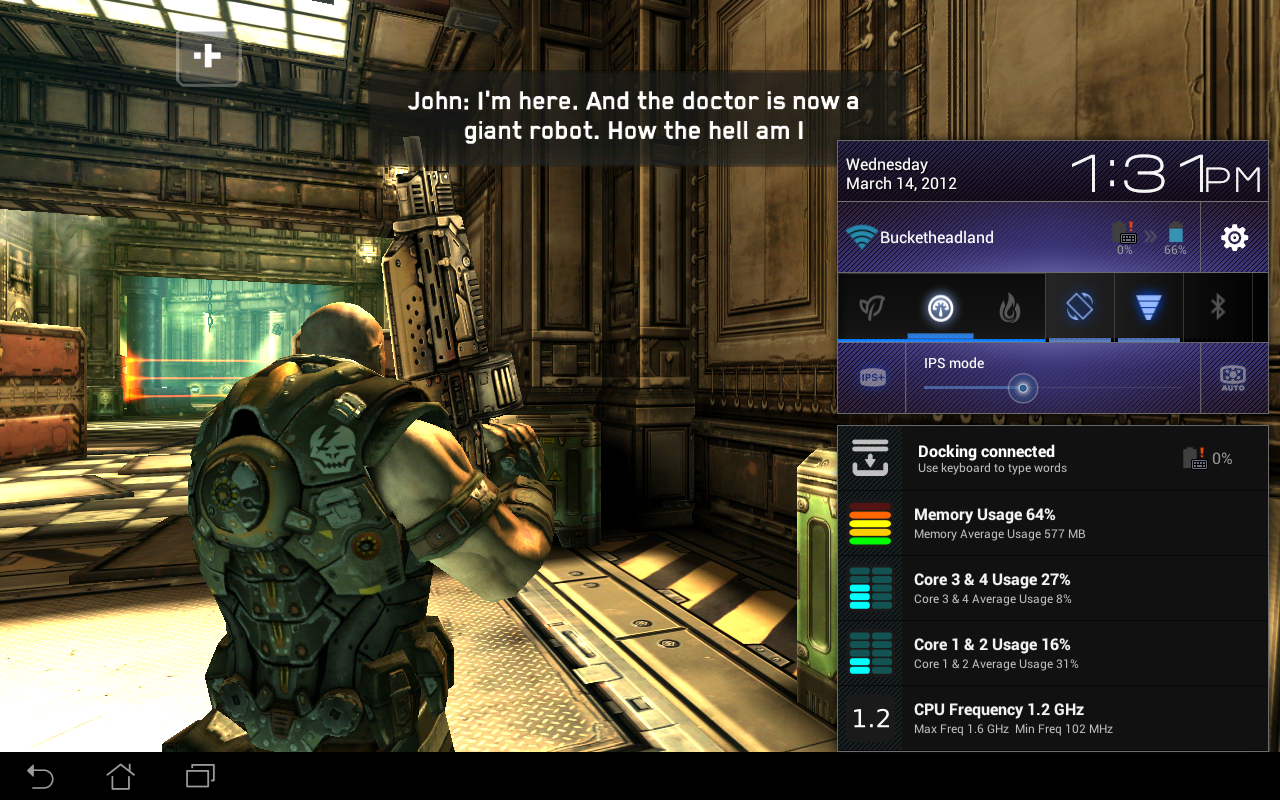 [HandsOn] Tablet CPU Usage Monitor Updated With Support For QuadCore Devices, And It's
