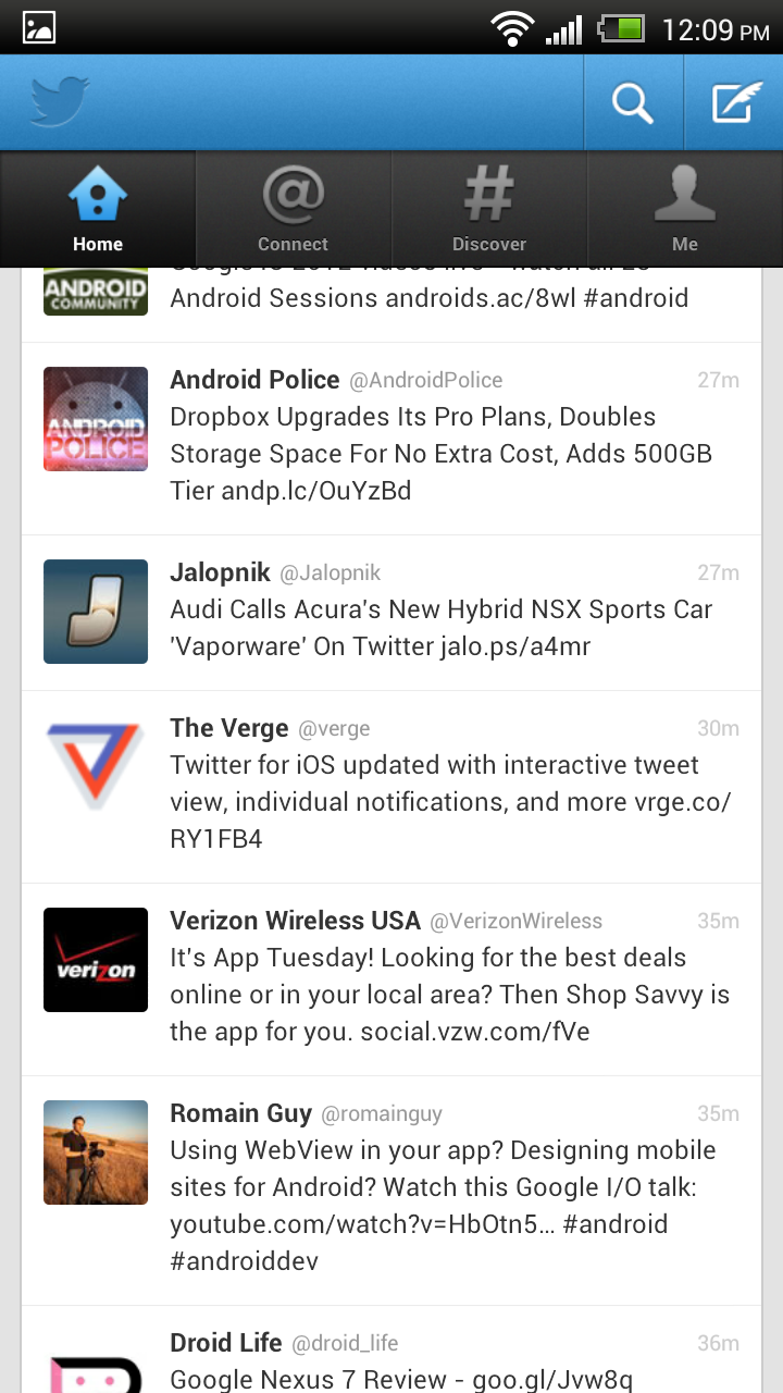 Twitter For Android Updated To Version 3.3 - New Push Notification