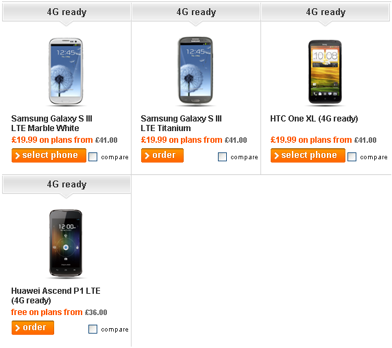 Orange And T-Mobile UK Announce Three Android 4G Phones Ahead Of EE's ...