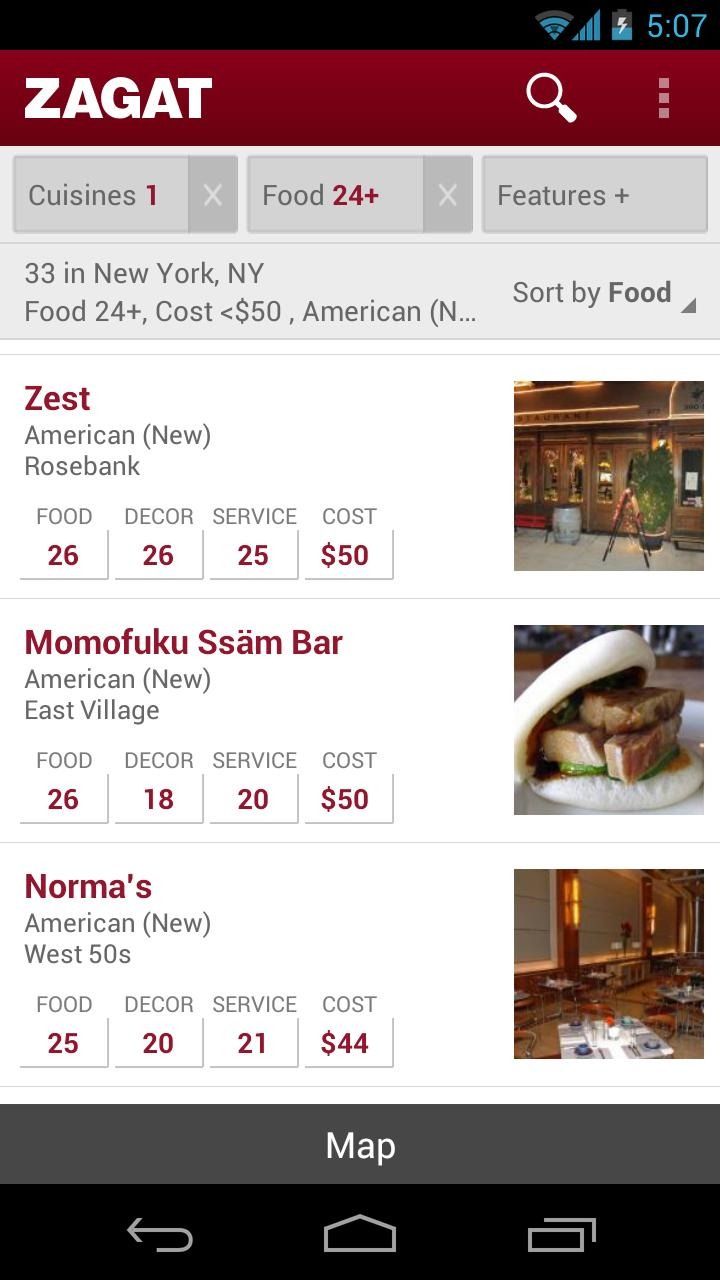 Google Releases Dedicated Zagat App, Shows You Restaurants Near You In Beauty And Style