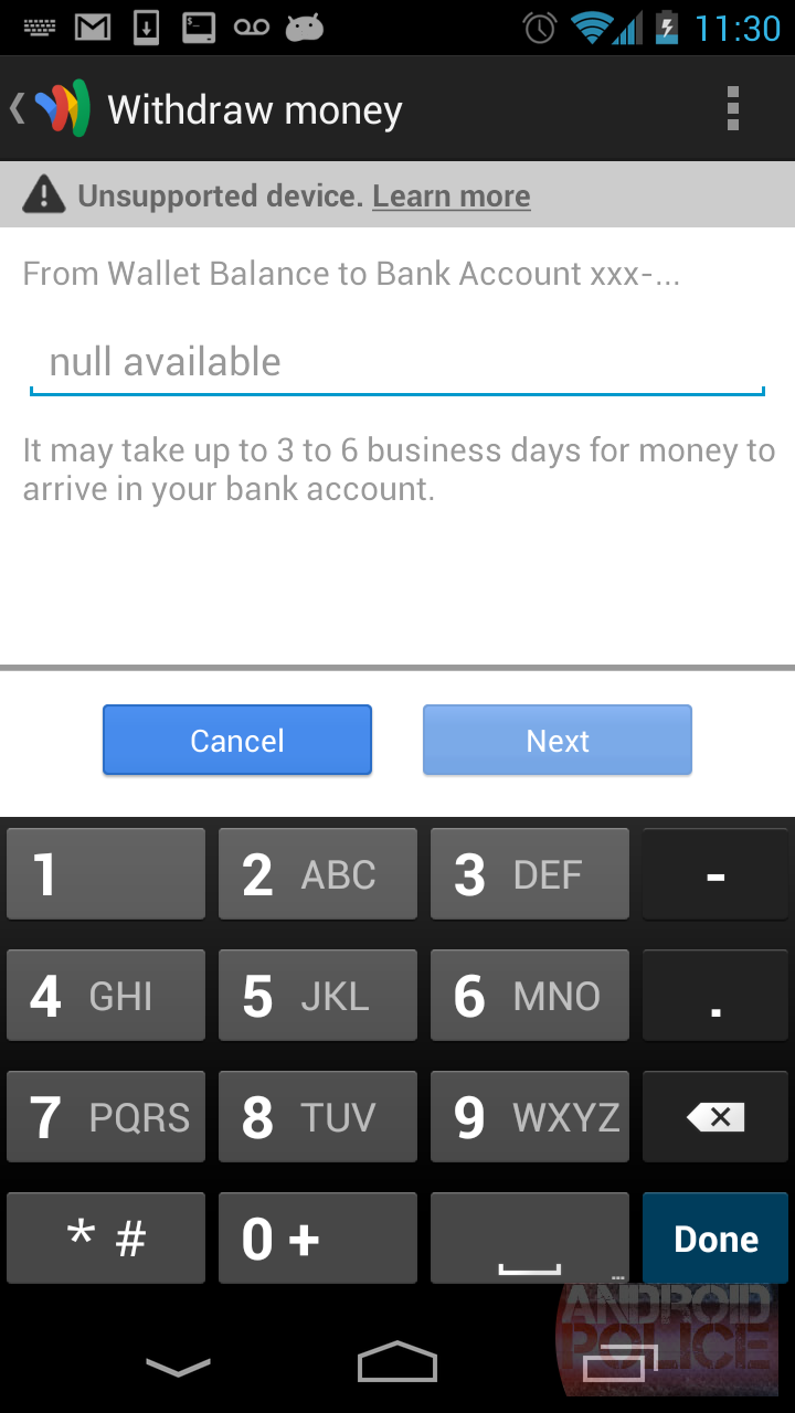 how do i see my full card number on google wallet