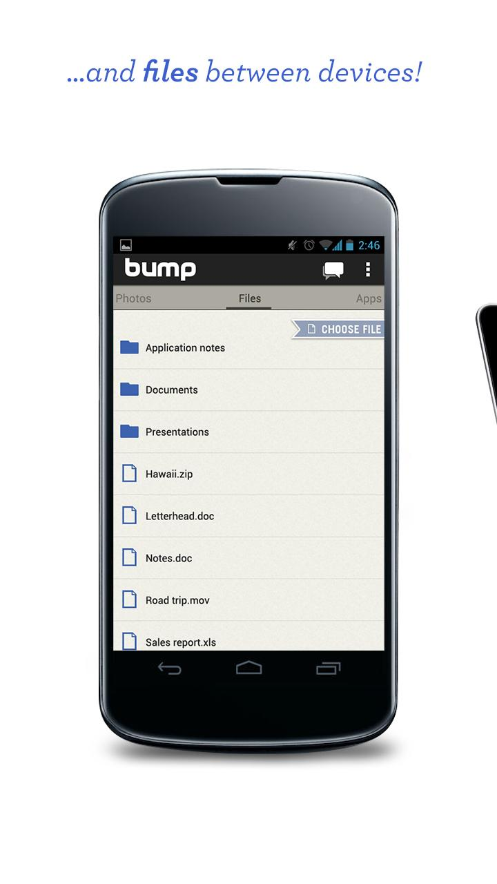 Bump App Updated, Finally Supports File Transfers