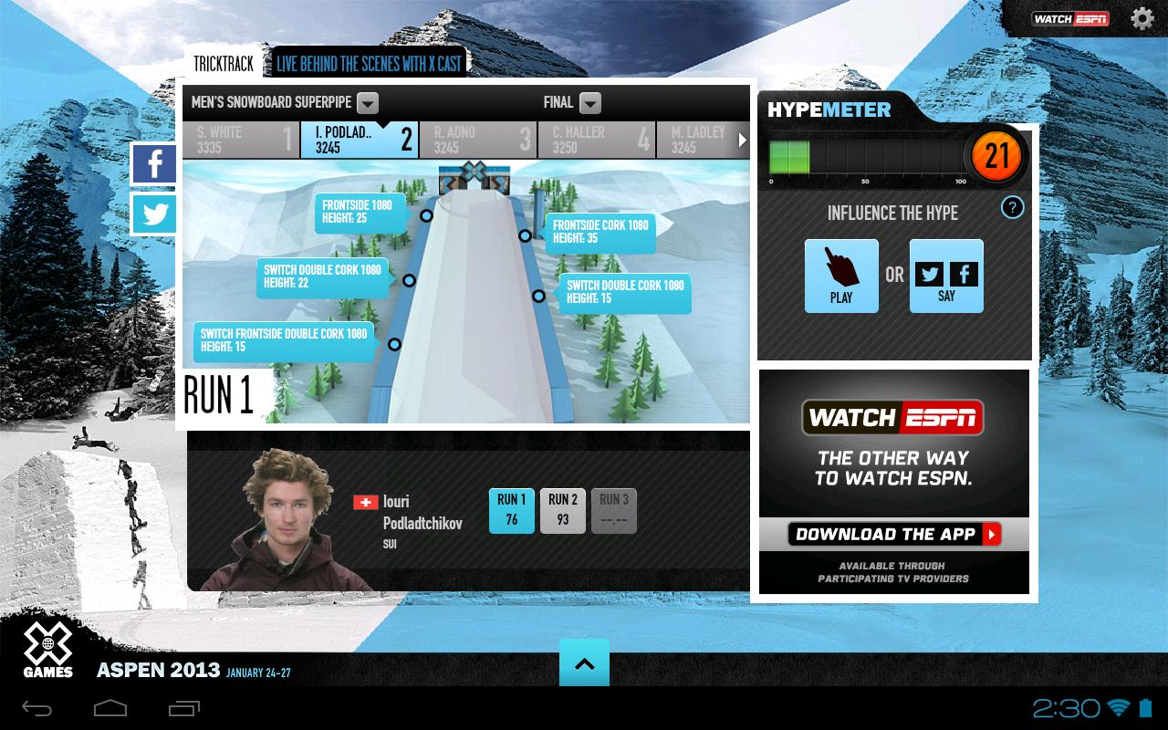 ESPN Releases X Games Apps For Android Phones And Tablets