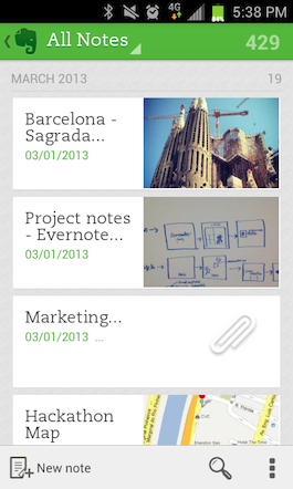 download the new version for android EverNote 10.58.8.4175