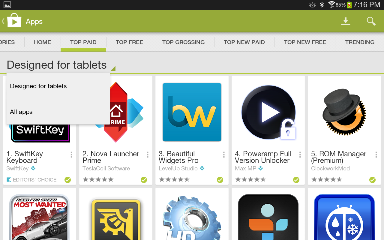 Tablet Apps Are Now Highlighted In The Play Store (And So Are Some Non ...