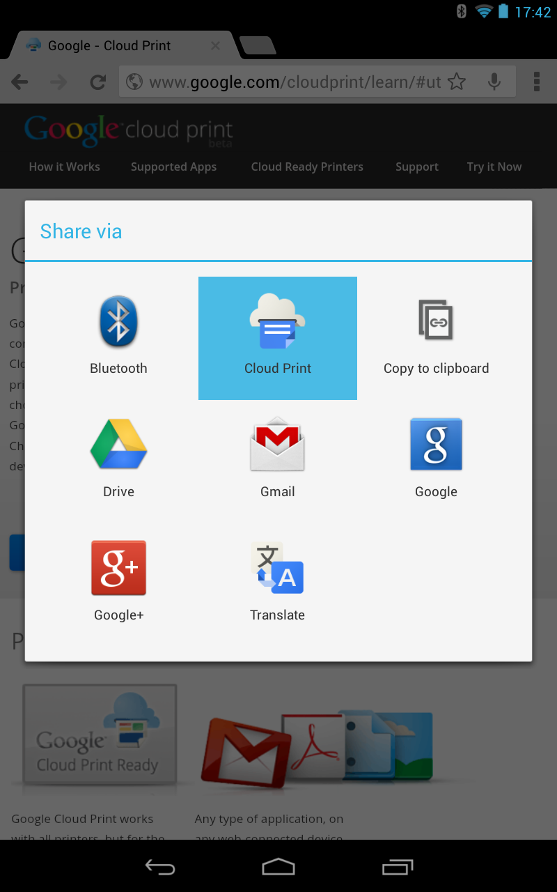 [New App] Google Releases Official Cloud Print App [Update APK
