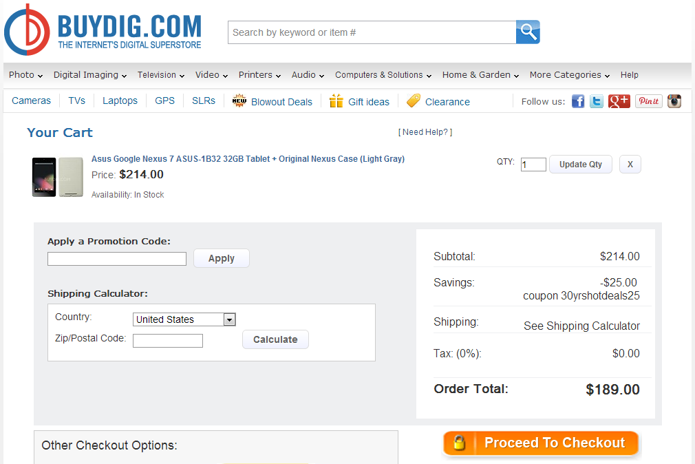[Deal Alert] New 32GB Nexus 7 With Original Nexus Case For 189 With