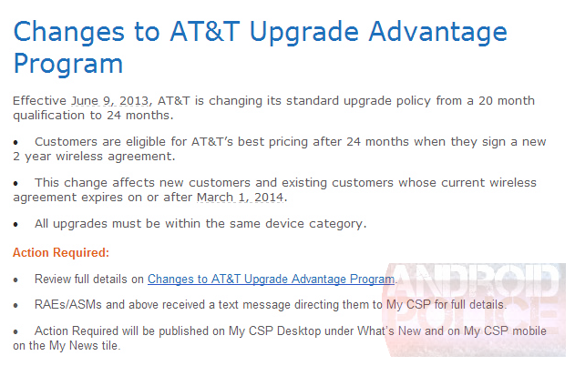 AT&T Changes Upgrade Advantage Program – Subsidized Pricing Available ...