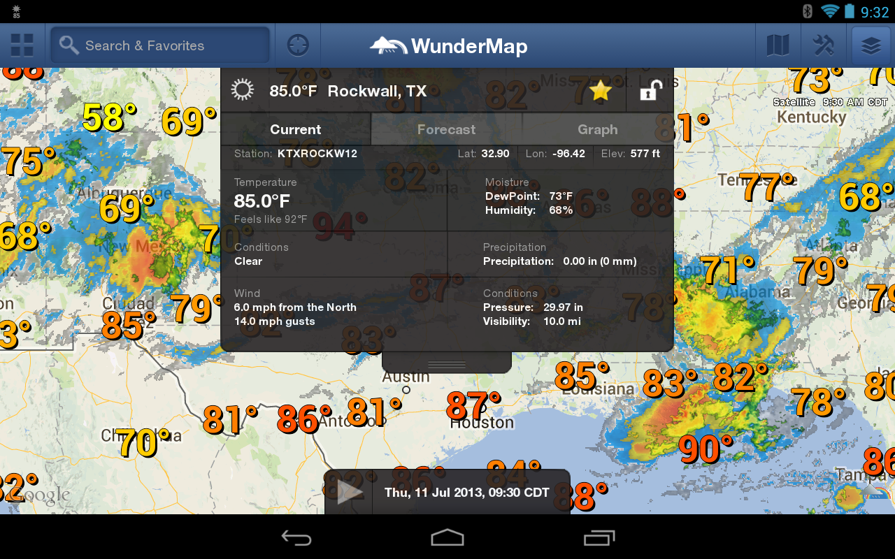 Wunderground Releases WunderMap For Android Tablets, A Unique Weather