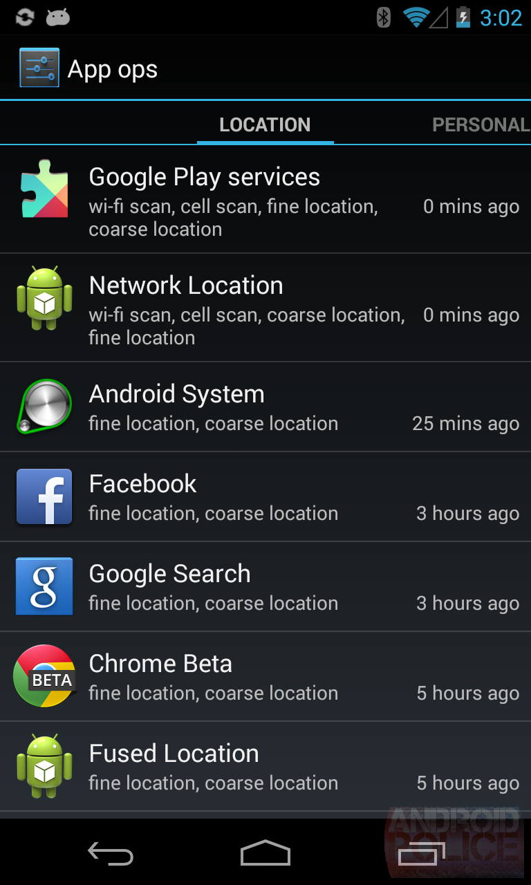 App Ops Android 4.3's Hidden App Permission Manager, Control