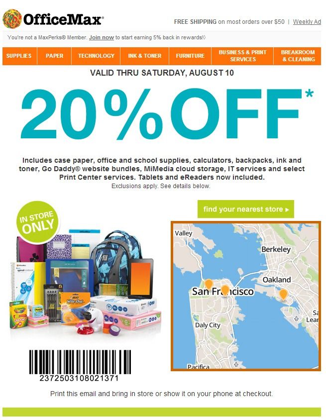 [Deal Alert] Office Max Coupon Entitles You To 20 Off Tablets Like The