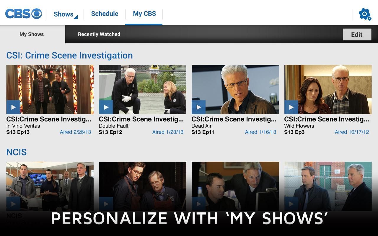 [New App] CBS Finally Learns How To Releases Streaming App