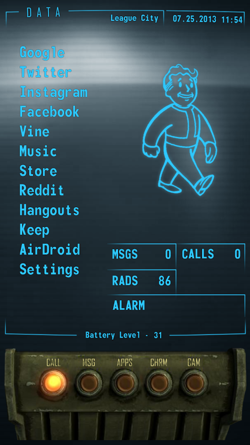 This Fantastic Fallout Pipboy Homescreen Lets You Party Like It S 2299 This Fantastic Fallout Pipboy Homescreen Lets You Party Like It S 2299