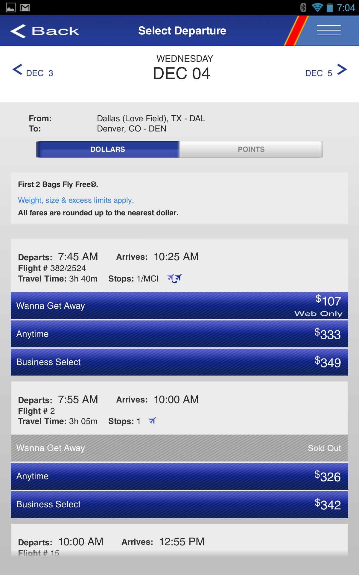 Southwest Airlines 2 0 For Android Moves The Terrible Interface From   Nexusae0 2013 11 18 13.04.15 