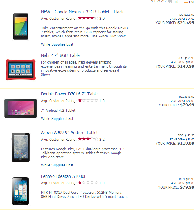  Deal Alert OfficeMax Offering 20 Off Tablets And Other Products 