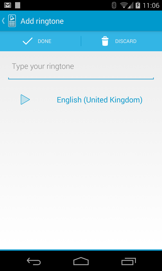 [New App] Type Your Ringtone Uses TextToSpeech To Turn Words Into A