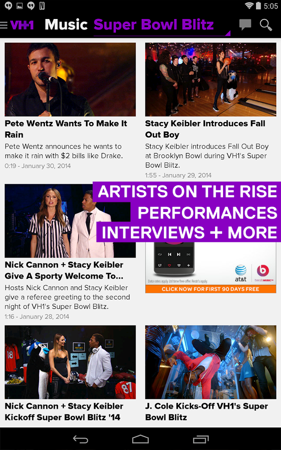 [New App] VH1 App Comes To Android With Full Episode Streaming (TV