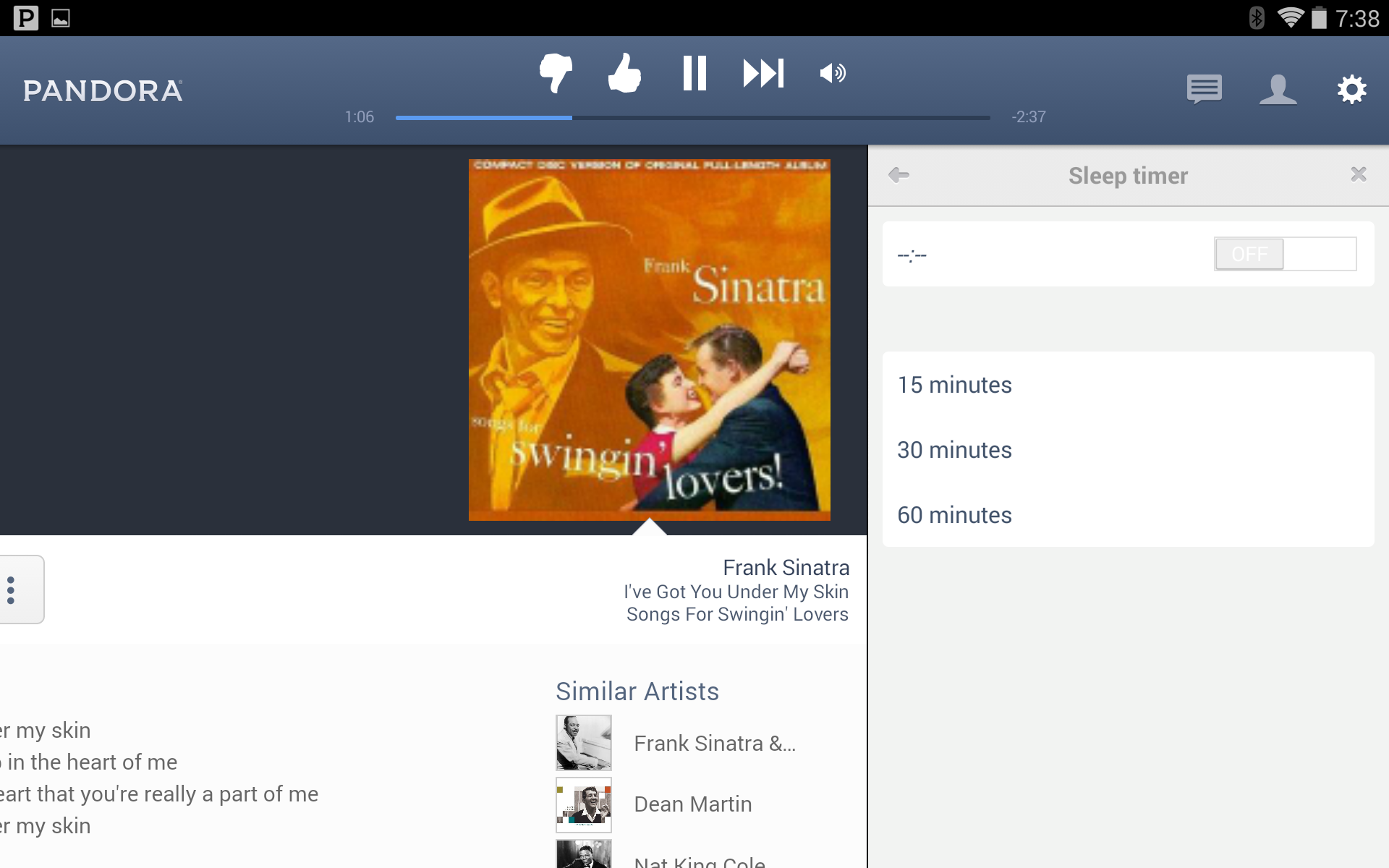 Pandora 5.2 Adds Alarm And Sleep Timer To Tablet Interface, Plus New