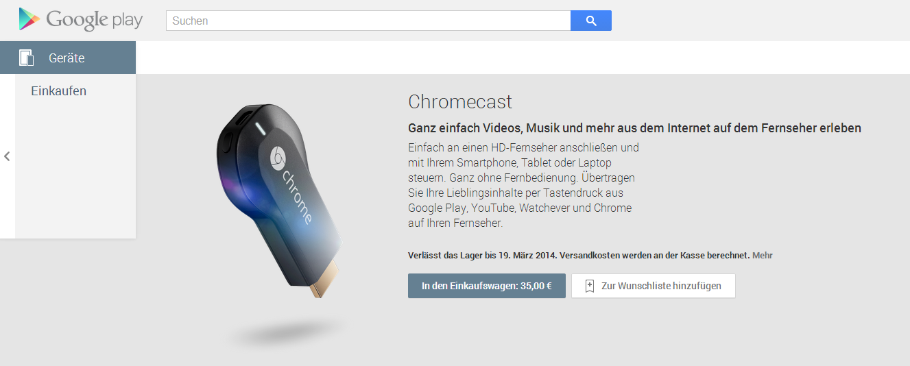 Chromecast Goes Live In Play Store For 11 Countries With Local Cast