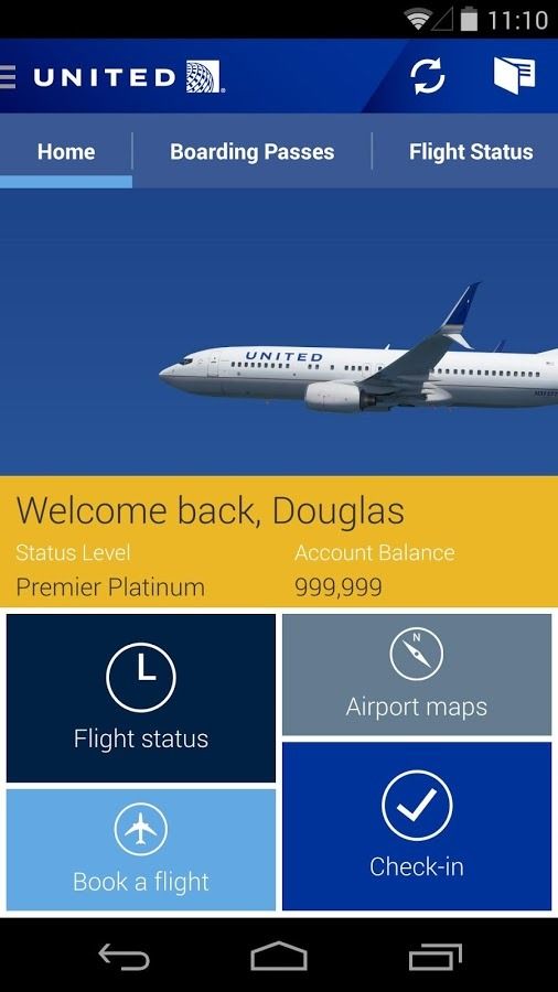 United Airlines App Updated To v2.0 With A Proper Android UI, Improved