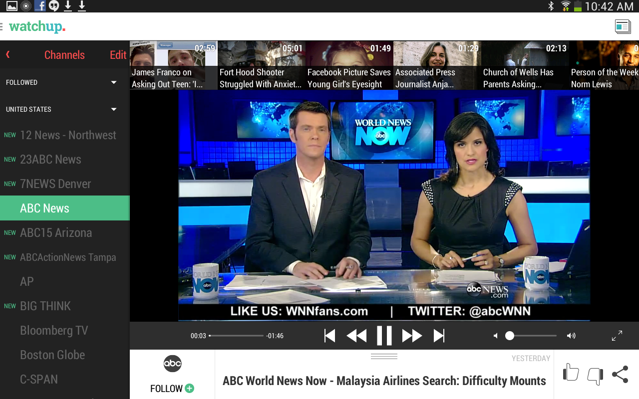 [New App] Watchup Brings A Customized Newscast To Your Tablet On Your ...