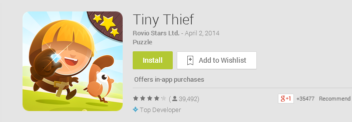 tiny thief removed from app store