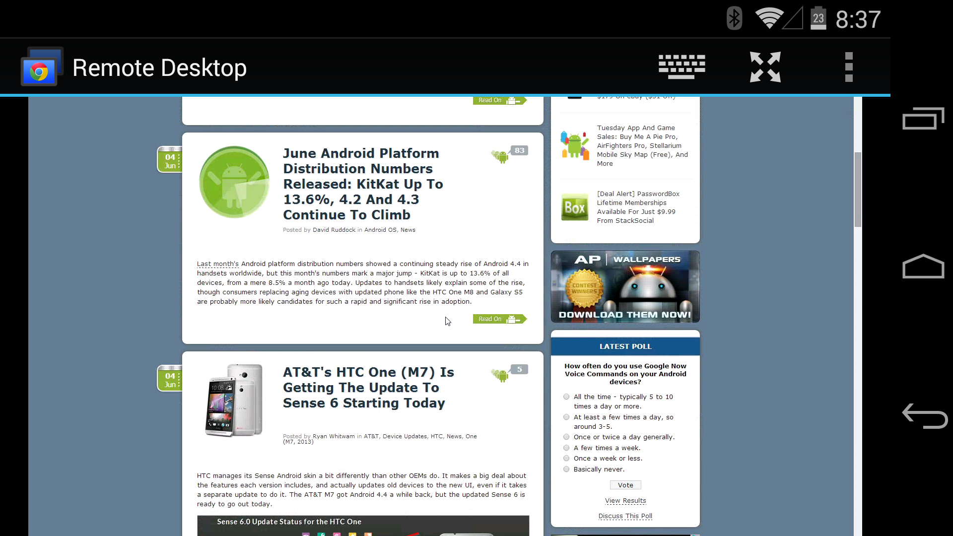 Chrome Remote Desktop v36 Adds Full Screen Immersive Mode APK Download