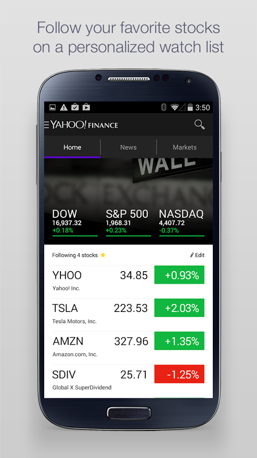 Yahoo Launches Completely Redesigned Yahoo Finance App With Real-Time ...