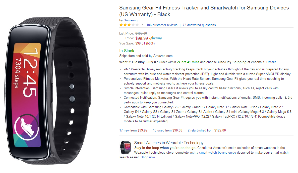 Gear fit best sale 2 refurbished