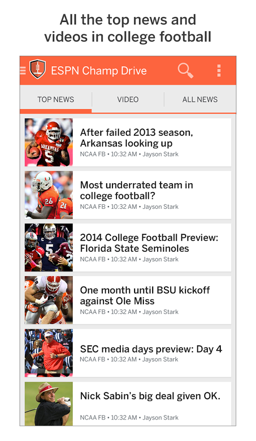 ESPN Renames College Football App To 'Championship Drive' And Gives It