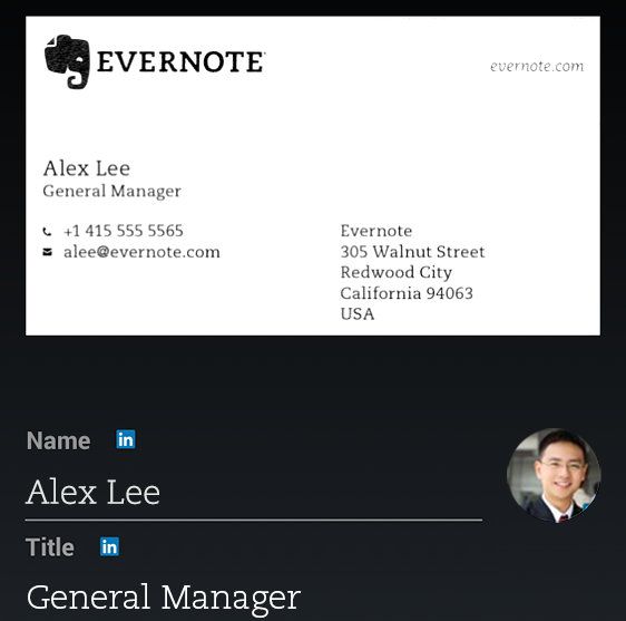 Evernote Premium Customers Can Now Scan Business Cards Using The