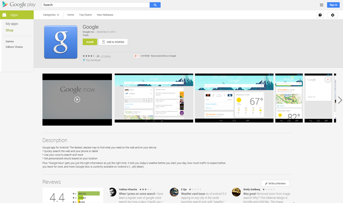 The Google Play Store's App Page Layout On The Web Has Changed For Some