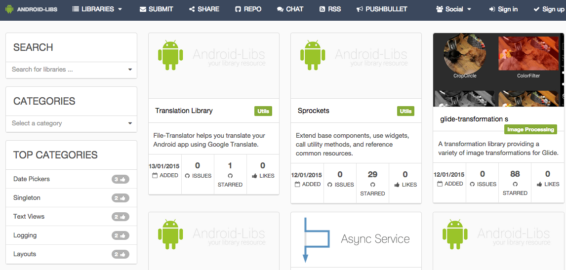 [For Developers] Android-Libs.Com Curates And Lists Hundreds Of ...