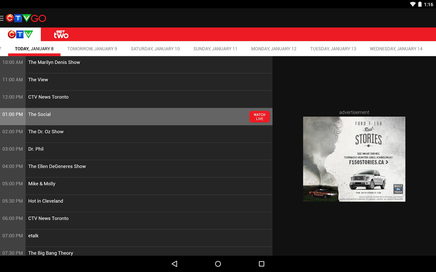 Canadian Television App CTV GO Gets Chromecast Support, Revamped UI