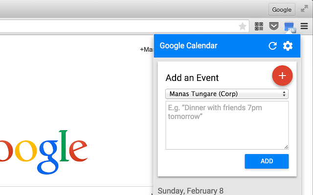 google calendar app chrome webstore