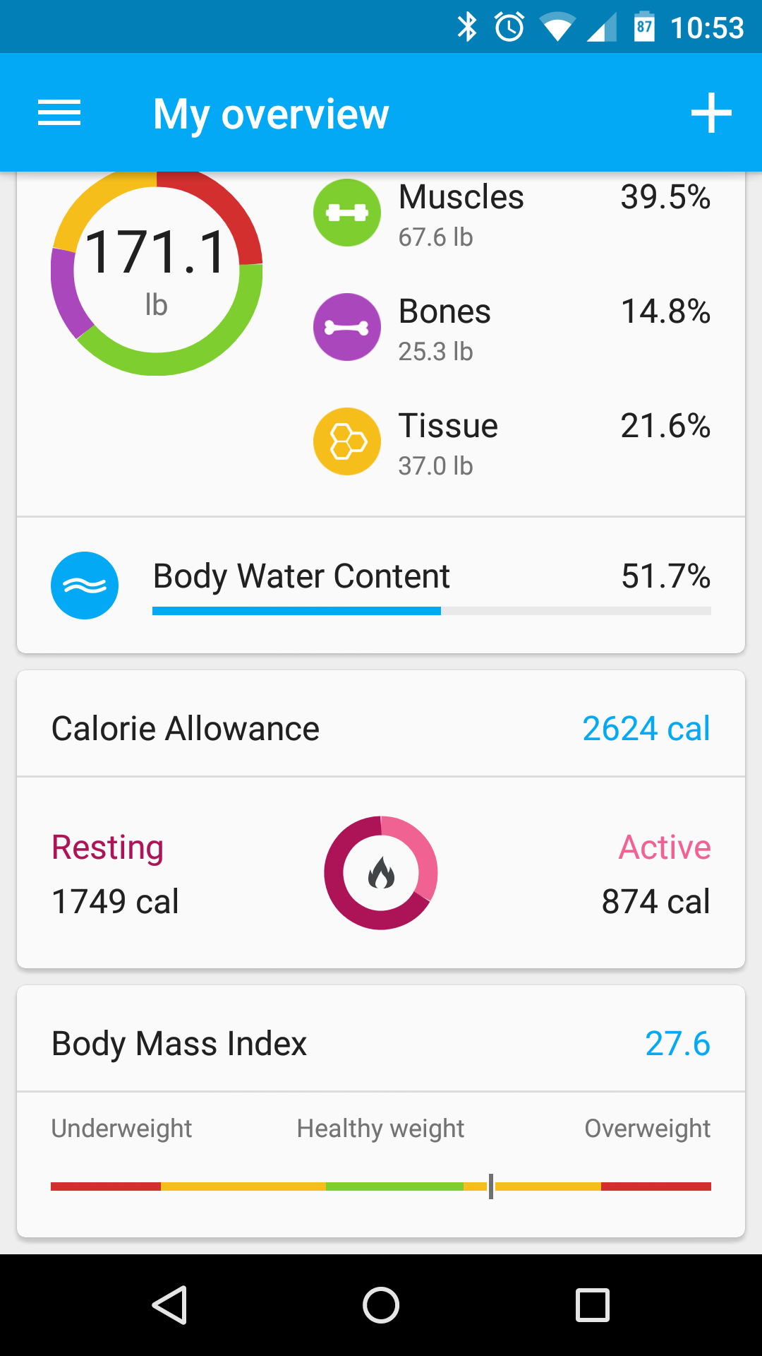 Runtastic libra весы приложение не работает