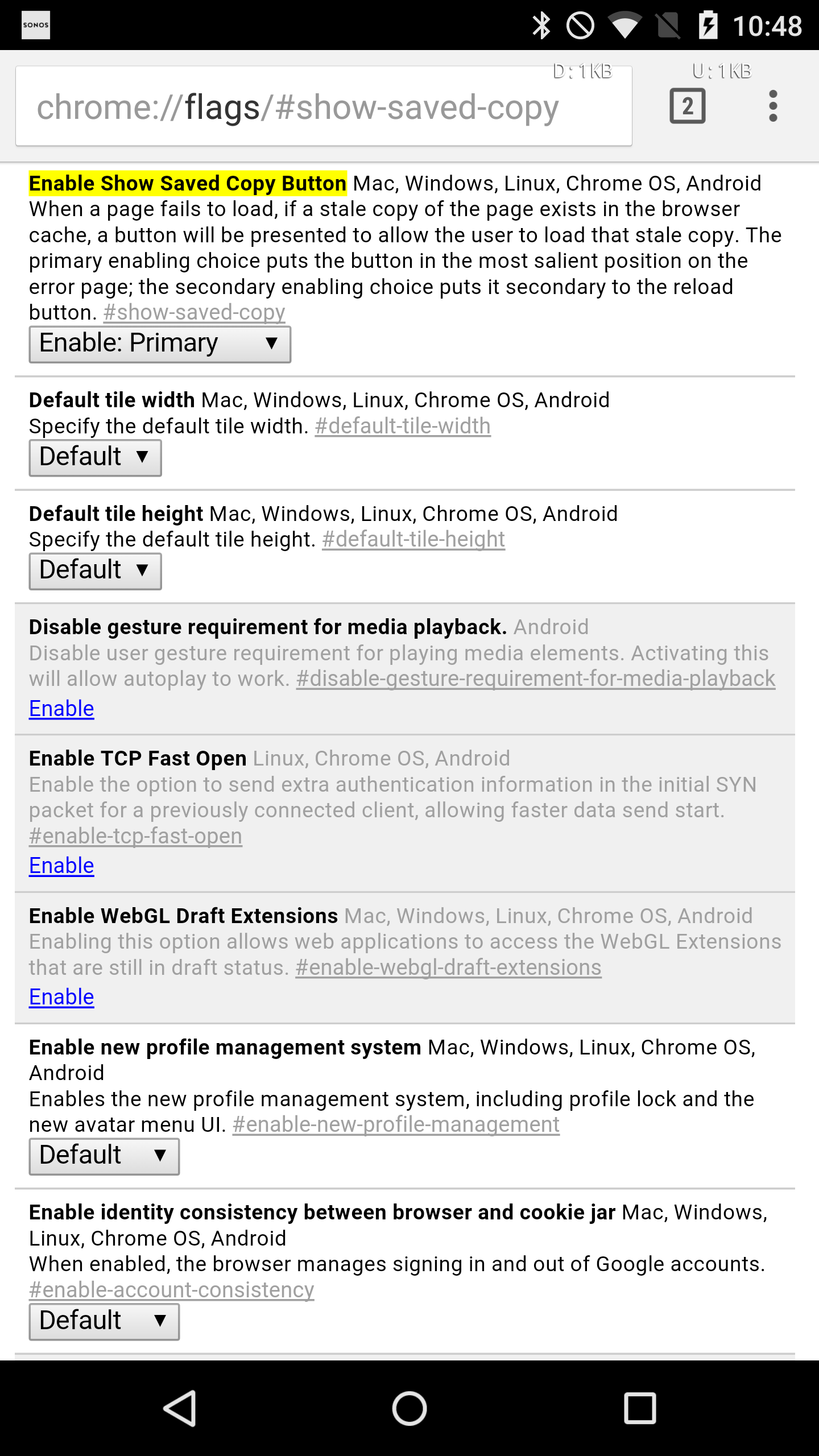 Tip Turn On This Chrome Flag To Enable 'Show Saved Copy' Button And