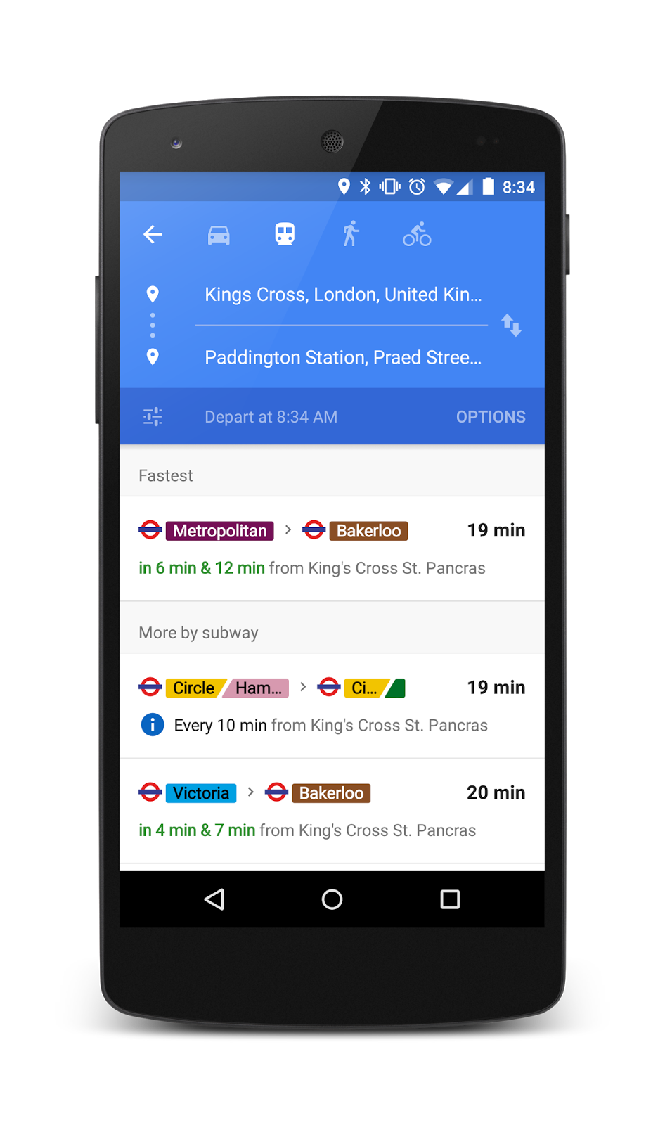 Starting Today, Google Maps Will Show RealTime Public Transit
